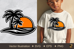 Palm Breeze Vector Illustration Product Image 1
