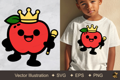 Apple Crown Vector Illustration Product Image 1