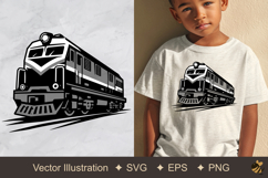 Retro Train Vector Illustration Product Image 1