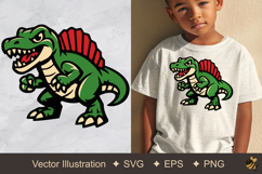 Stylized Spinosaurus Vector Illustration Product Image 1