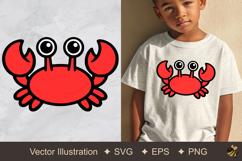 Cute Crab Vector Illustration Product Image 1