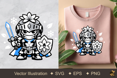 Knight Snow Lily Vector Illustration Product Image 1