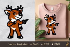 Arrogant Deer Vector Illustration Product Image 1
