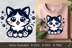 Cute Cat Vector Illustration Product Image 1