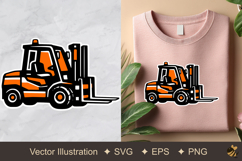 Forklift Illustration Vector Illustration Product Image 1