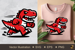 T-Rex running Vector Illustration Product Image 1