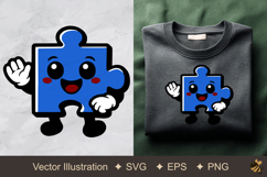 Friendly Puzzle Vector Illustration Product Image 1