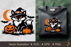 Halloween Fox Vector Illustration Product Image 1