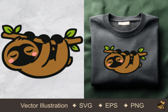 Hanging Slow Loris Vector Illustration Product Image 1