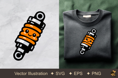 Shock Absorbers Vector Illustration Product Image 1