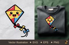 Cheerful Kite Vector Illustration Product Image 1