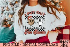 I Put Out For Santa PNG Design, Retro Mascot,Funny Christmas Product Image 1