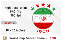 Iran National Team Soccer Ball. World Cup 2026 Product Image 1