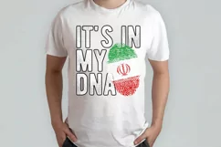 It's in my DNA Iran Flag Fingerprint PNG Sublimation Product Image 2