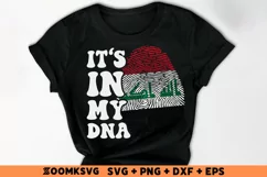 It's in my DNA Iraq Flag Fingerprint Sublimation PNG, SVG Product Image 2