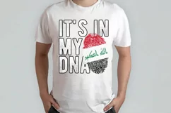 It's in my DNA Iraq Flag Fingerprint PNG Sublimation Product Image 2