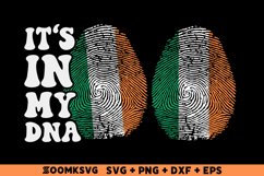 It's in my DNA Ireland Flag Fingerprint Sublimation PNG, SVG Product Image 1