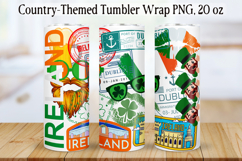 Country Travel Tumbler Wrap 20oz|Sublimation PNG. Product Image 1