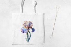 Birth Month Flowers Clipart, February Iris PNG. Product Image 3