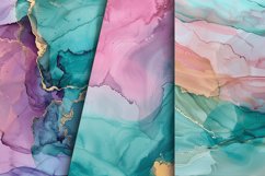Iridescent Alcohol Ink Digital Paper Bundle Product Image 6
