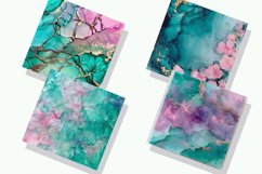 Iridescent Alcohol Ink Digital Paper Bundle Product Image 2