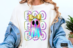 Iridescent Ghost Boo Halloween PNG Product Image 5