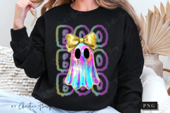 Iridescent Ghost Boo Halloween PNG Product Image 6