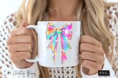 Iridescent Coquette Bow PNG | Halloween PNG Product Image 2