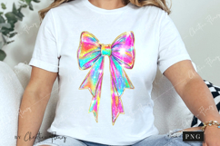 Iridescent Coquette Bow PNG | Halloween PNG Product Image 3