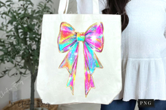 Iridescent Coquette Bow PNG | Halloween PNG Product Image 7