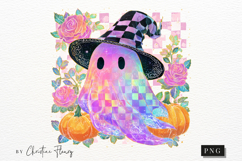 Retro Ghost Iridescent PNG Product Image 4