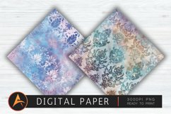 Iridescent Damask Digital Paper Product Image 1