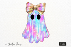 Iridescent Ghost Halloween PNG Product Image 4