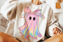 Iridescent Ghost Png, Coquette Halloween Design, Spooky PNG Product Image 3