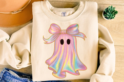 Iridescent Ghost Png, Coquette Halloween Design, Spooky PNG Product Image 4