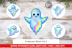 Wind Spinner Iridescent Ghost Product Image 1