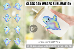 Glass Can Iridescent Ghost Product Image 1