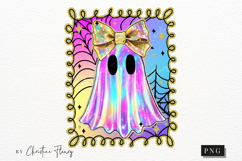 Iridescent Halloween Ghost PNG | Halloween PNG Product Image 4