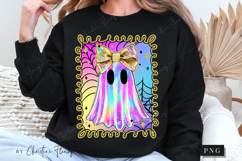 Iridescent Halloween Ghost PNG | Halloween PNG Product Image 6