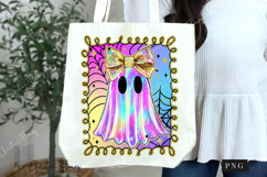 Iridescent Halloween Ghost PNG | Halloween PNG Product Image 7