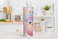 Iridescent Spider Halloween Tumbler Wrap PNG Product Image 2