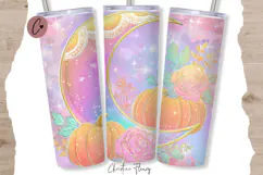 Iridescent Tumbler Wrap PNG, Halloween PNG Product Image 5