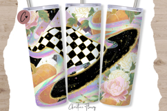 Retro Witch Hat Halloween Tumbler Wrap PNG Product Image 1