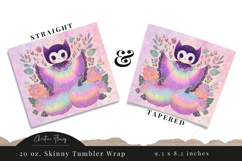 Iridescent Vampire Halloween Tumbler Wrap PNG Product Image 3