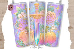 Iridescent Tumbler Wrap PNG, Halloween PNG Product Image 3