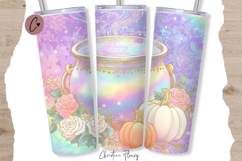 Iridescent Tumbler Wrap PNG, Halloween PNG Product Image 4