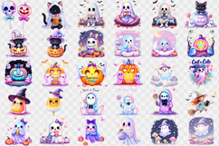 Iridescent Halloween Clipart Bundle | Halloween sublimation Product Image 2