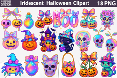 Iridescent Halloween Bundle | Cute Characters Spooky Bundle Product Image 3