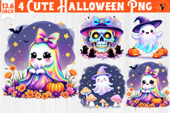 Iridescent Halloween Clipart | Halloween sublimation Product Image 1