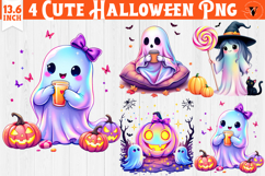 Iridescent Halloween Clipart | Halloween sublimation Product Image 1